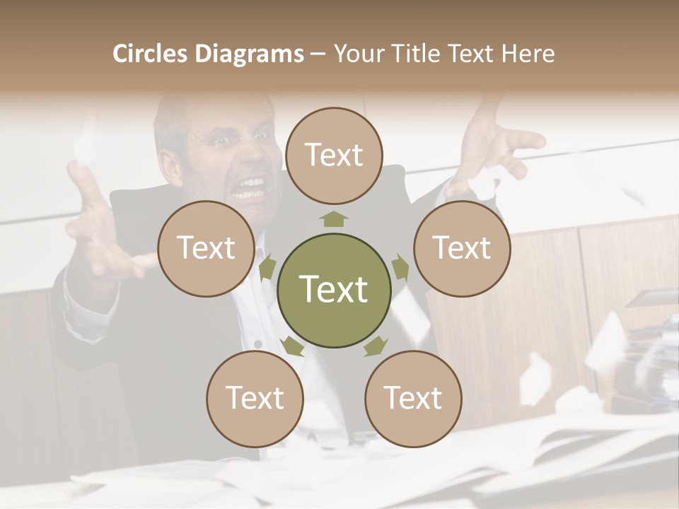 Miserable Man Tension PowerPoint Template