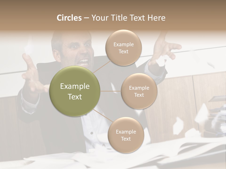 Miserable Man Tension PowerPoint Template
