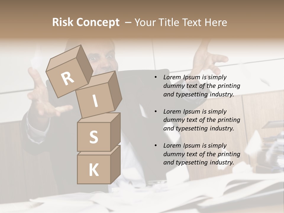 Miserable Man Tension PowerPoint Template