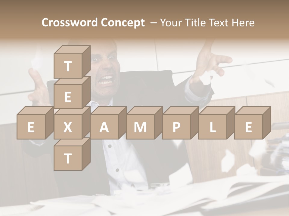 Miserable Man Tension PowerPoint Template