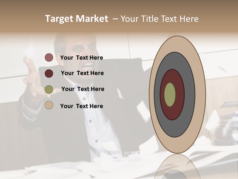 Miserable Man Tension PowerPoint Template