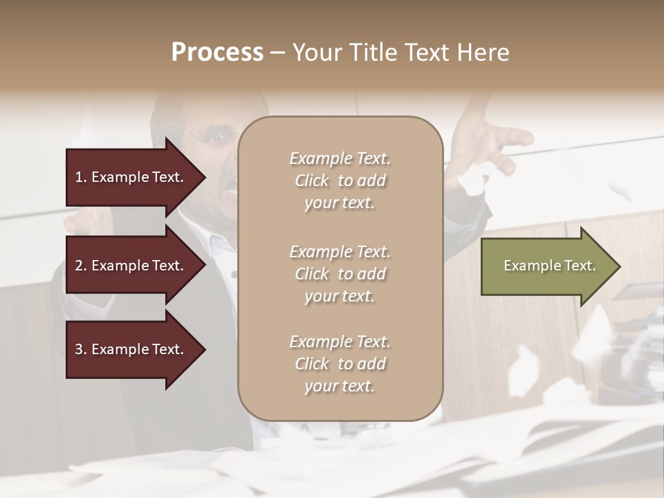 Miserable Man Tension PowerPoint Template