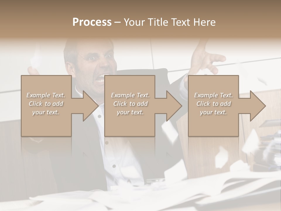 Miserable Man Tension PowerPoint Template