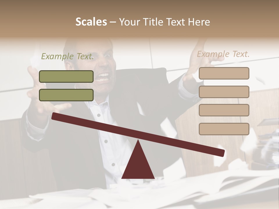 Miserable Man Tension PowerPoint Template