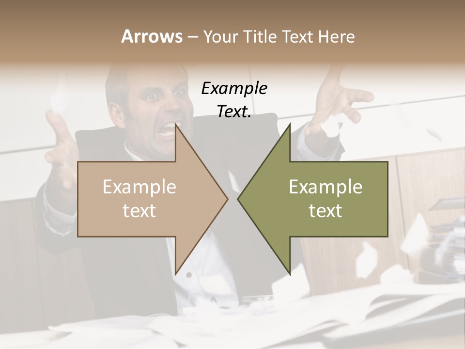 Miserable Man Tension PowerPoint Template