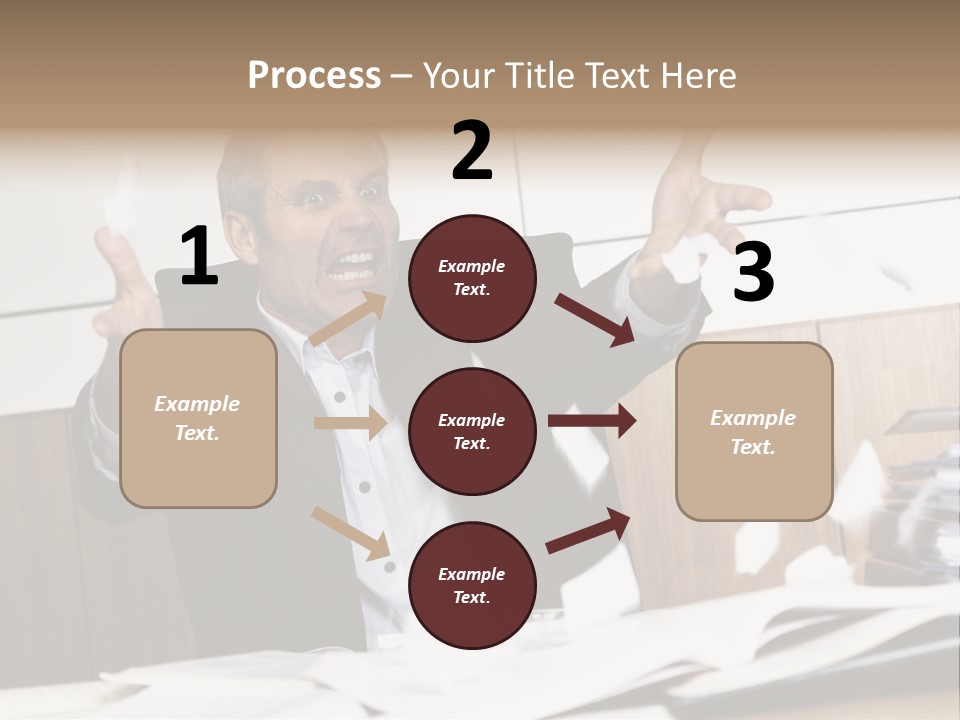 Miserable Man Tension PowerPoint Template