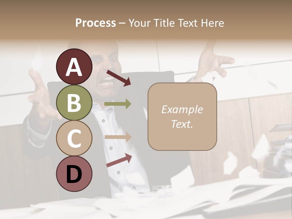 Miserable Man Tension PowerPoint Template