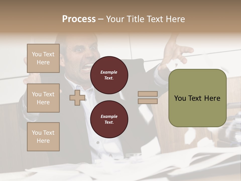 Miserable Man Tension PowerPoint Template