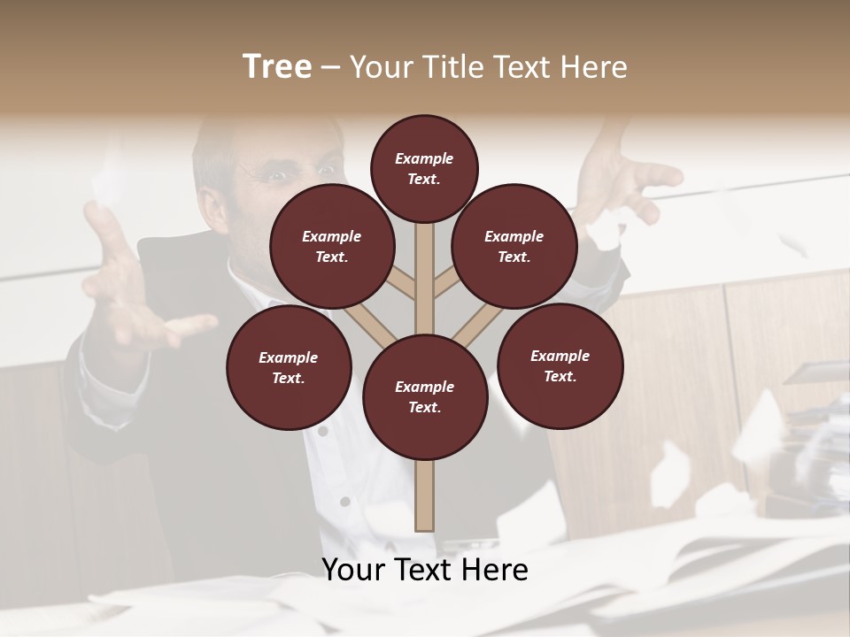 Miserable Man Tension PowerPoint Template