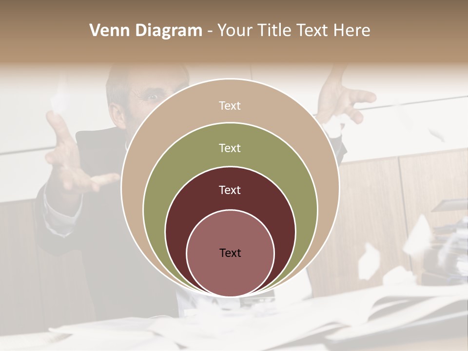 Miserable Man Tension PowerPoint Template