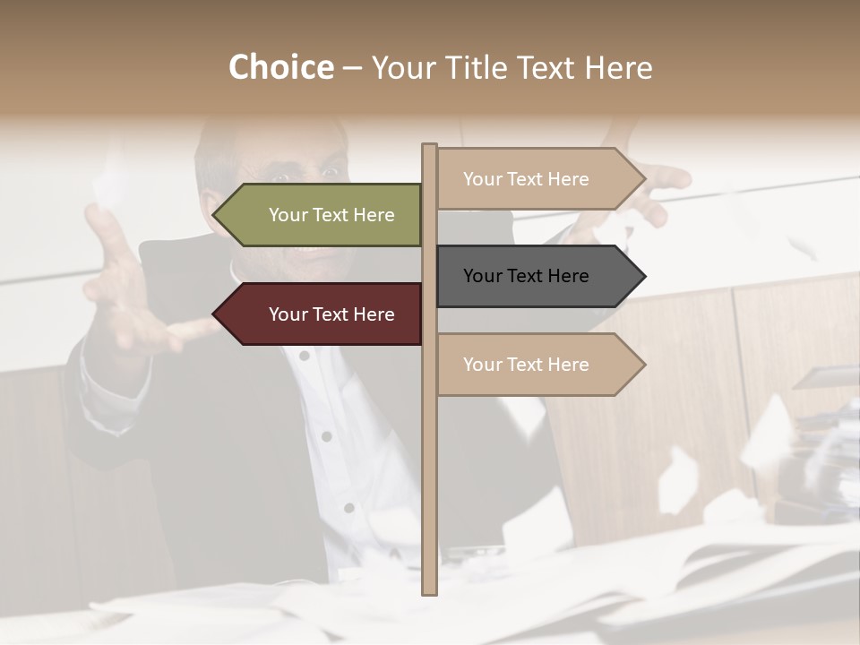 Miserable Man Tension PowerPoint Template