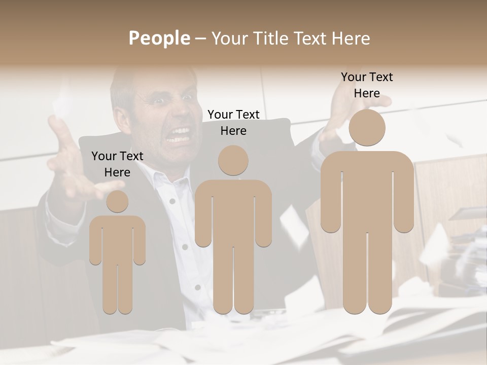 Miserable Man Tension PowerPoint Template