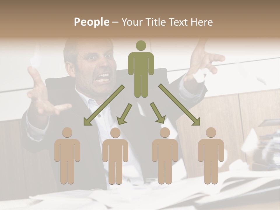 Miserable Man Tension PowerPoint Template