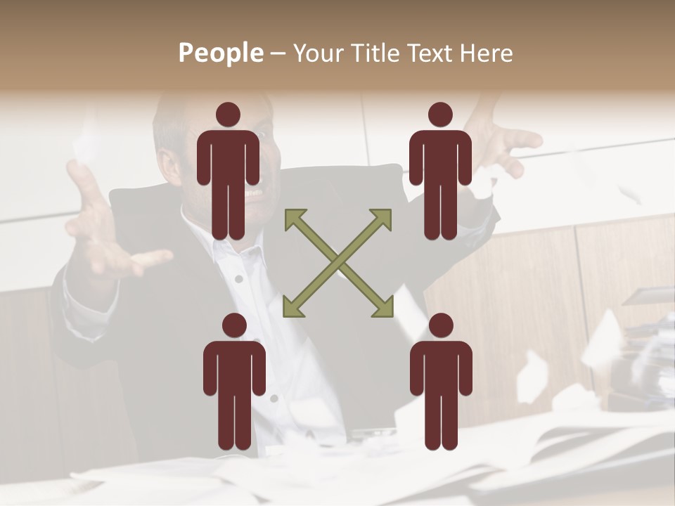 Miserable Man Tension PowerPoint Template