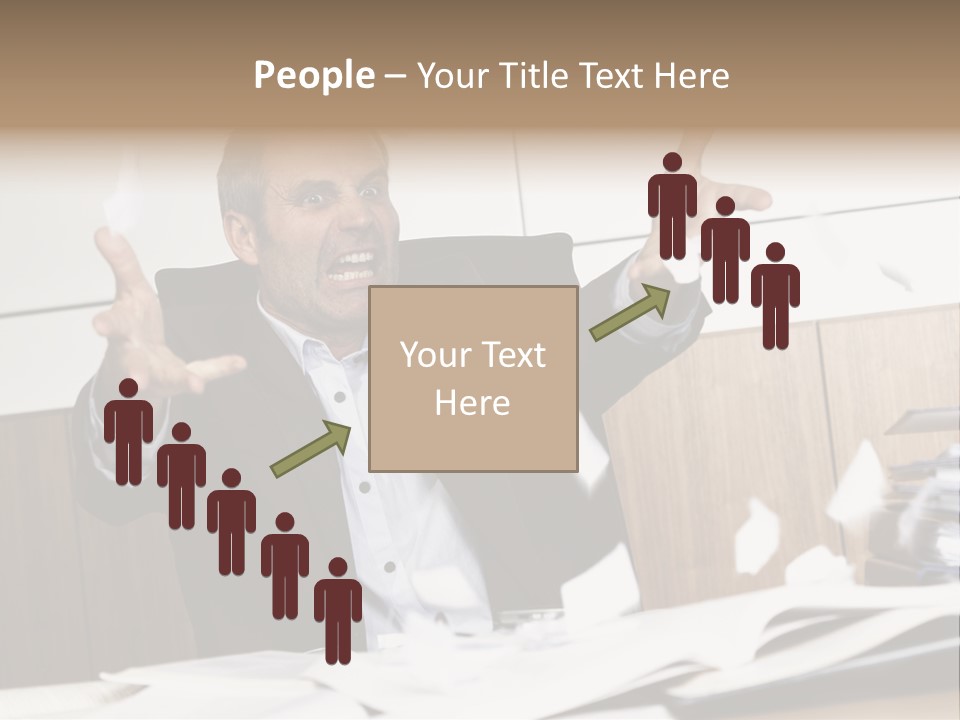 Miserable Man Tension PowerPoint Template