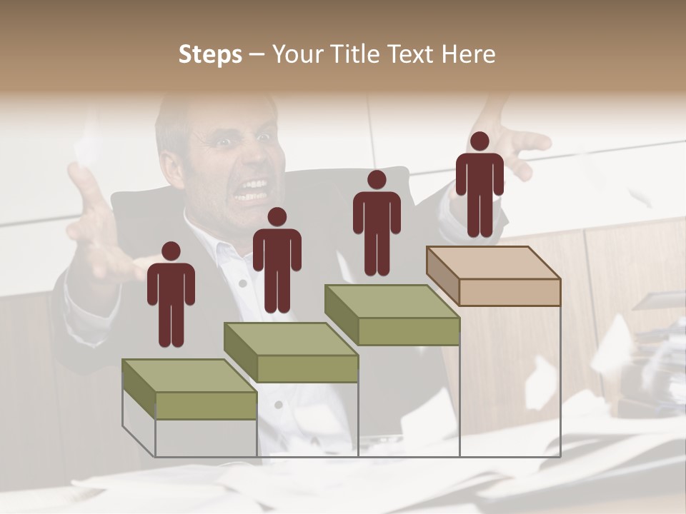 Miserable Man Tension PowerPoint Template