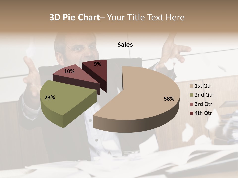 Miserable Man Tension PowerPoint Template