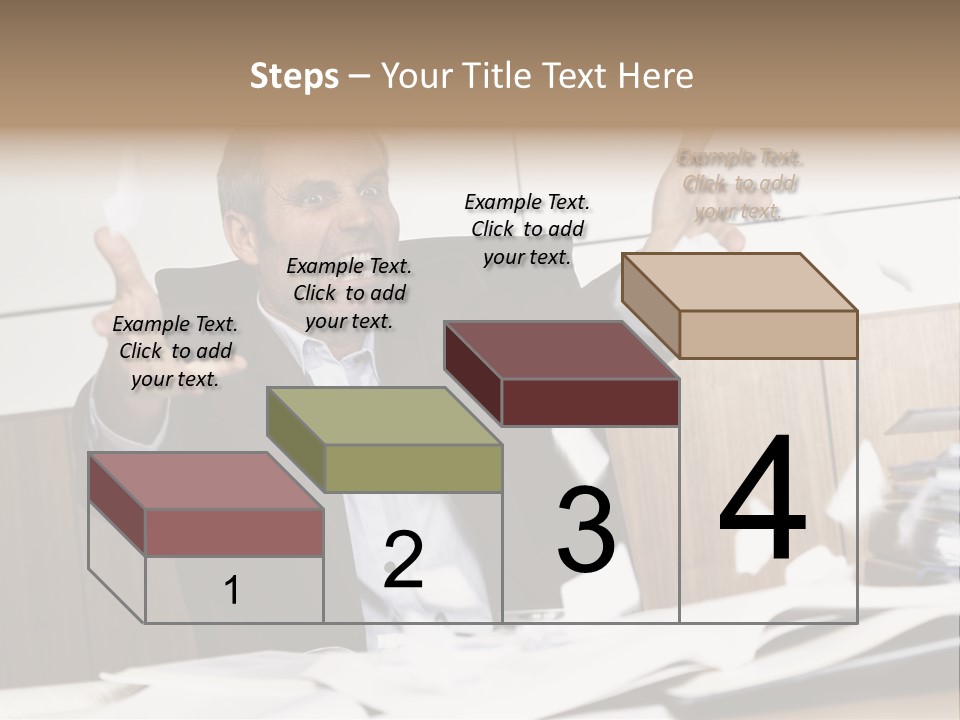 Miserable Man Tension PowerPoint Template