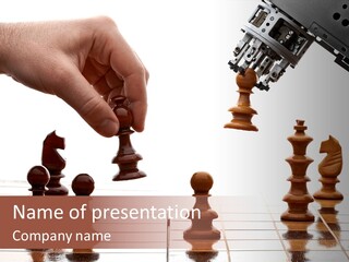 Fiction Robot Strategy PowerPoint Template