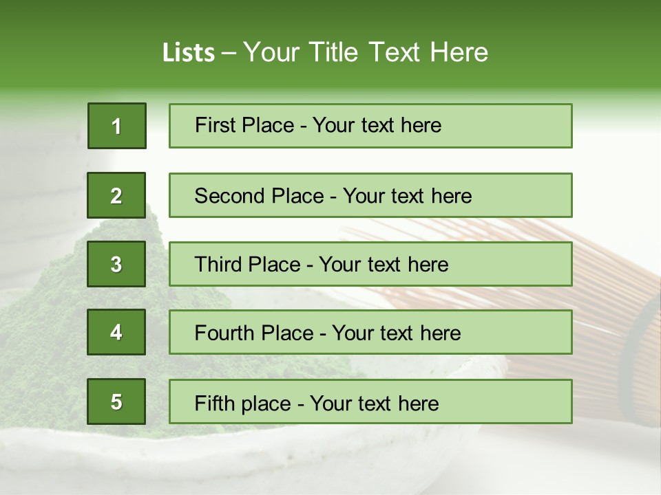 Green Beverage Culture PowerPoint Template