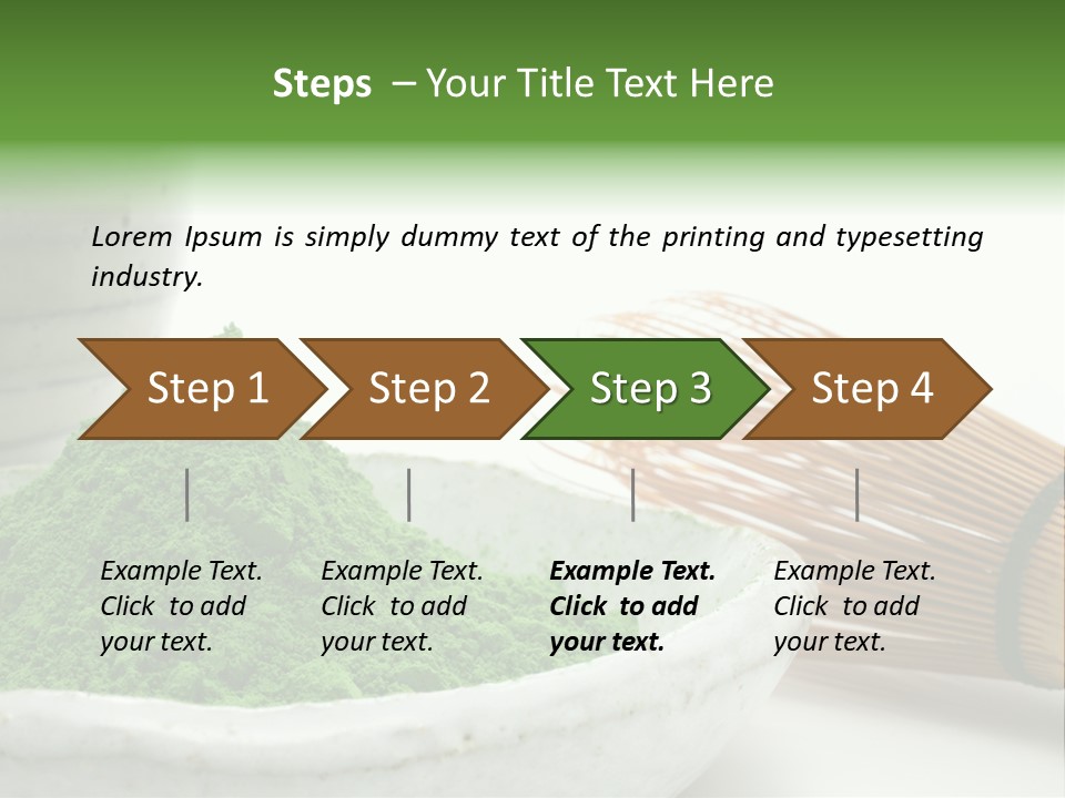 Green Beverage Culture PowerPoint Template