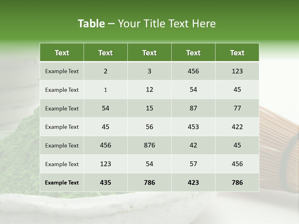Green Beverage Culture PowerPoint Template