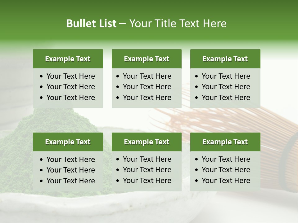 Green Beverage Culture PowerPoint Template