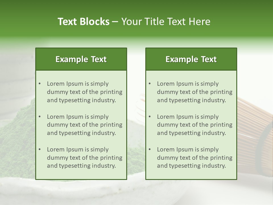 Green Beverage Culture PowerPoint Template
