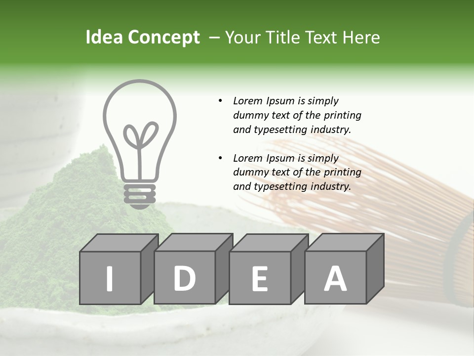 Green Beverage Culture PowerPoint Template