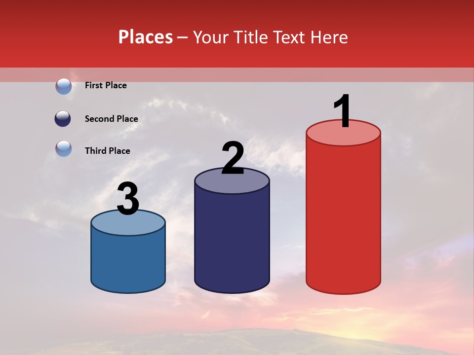 Desolate Sunlight Park PowerPoint Template