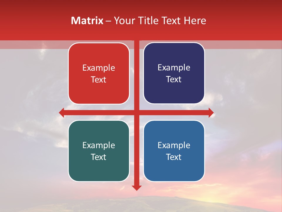 Desolate Sunlight Park PowerPoint Template