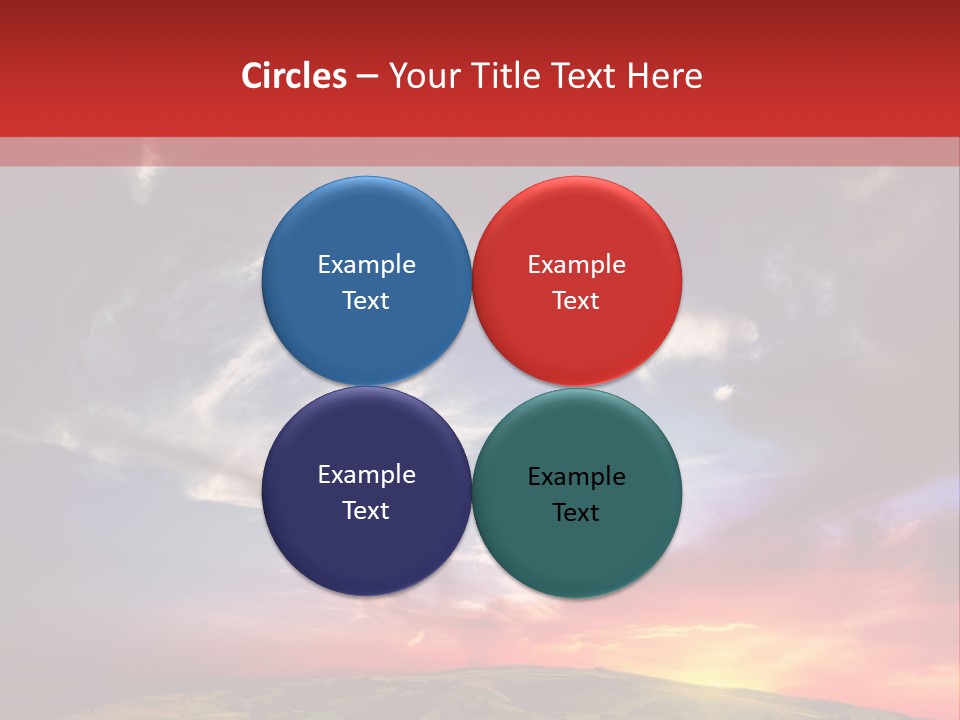 Desolate Sunlight Park PowerPoint Template