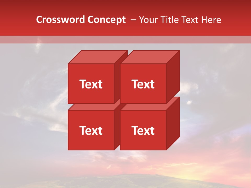 Desolate Sunlight Park PowerPoint Template
