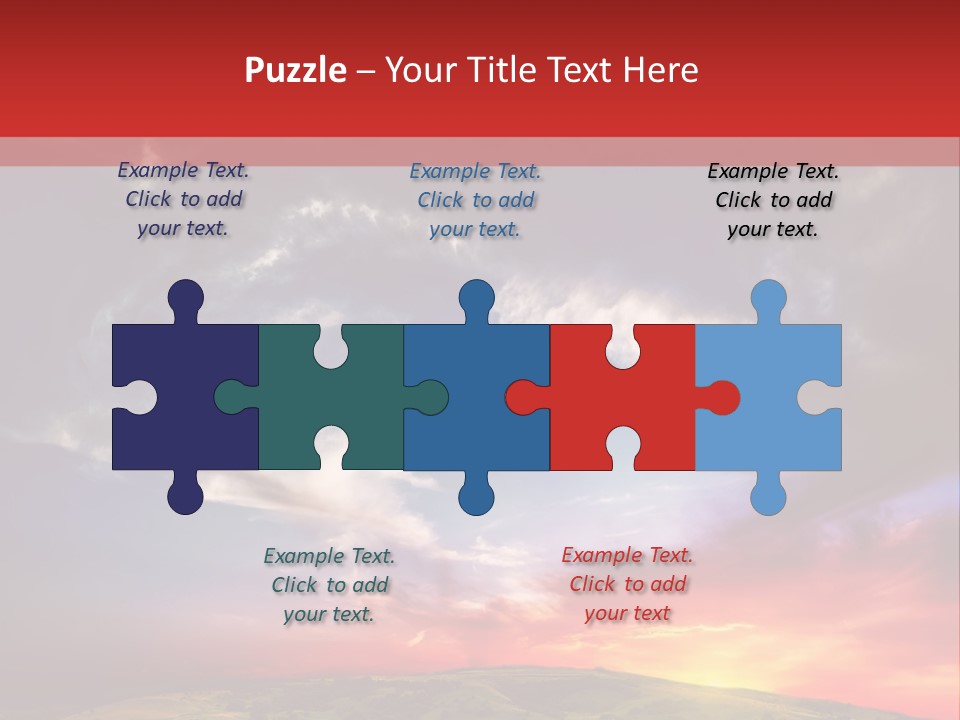 Desolate Sunlight Park PowerPoint Template