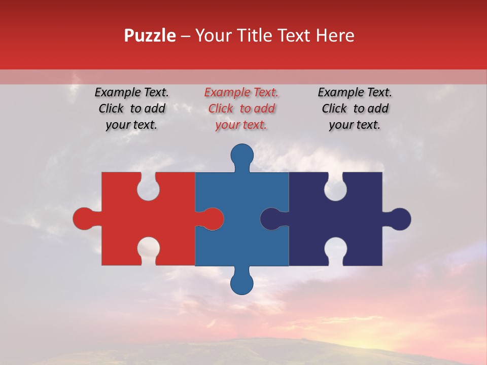 Desolate Sunlight Park PowerPoint Template