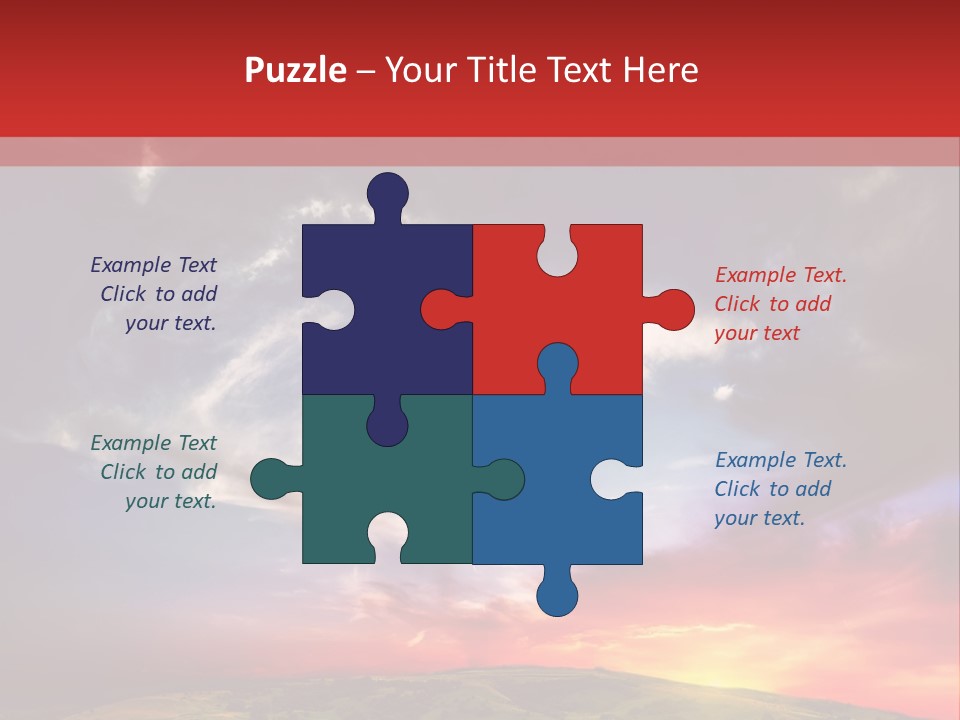 Desolate Sunlight Park PowerPoint Template