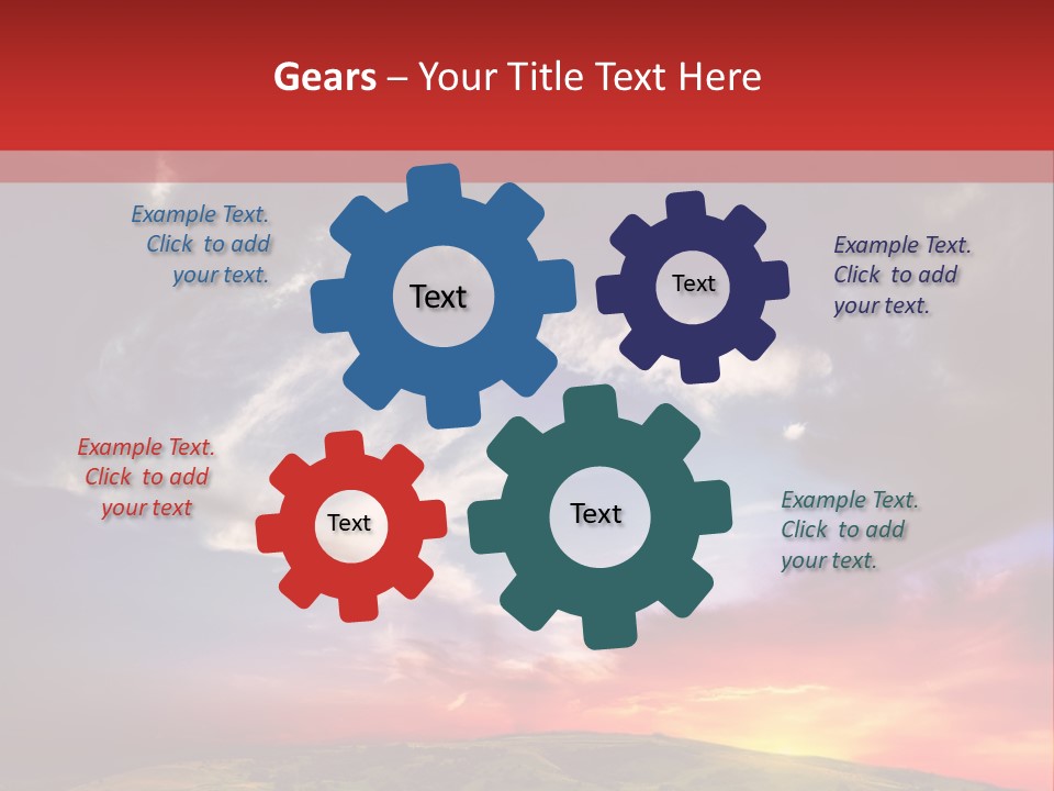 Desolate Sunlight Park PowerPoint Template