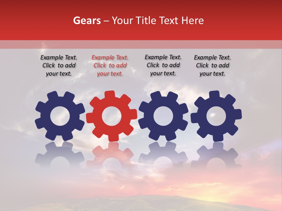 Desolate Sunlight Park PowerPoint Template