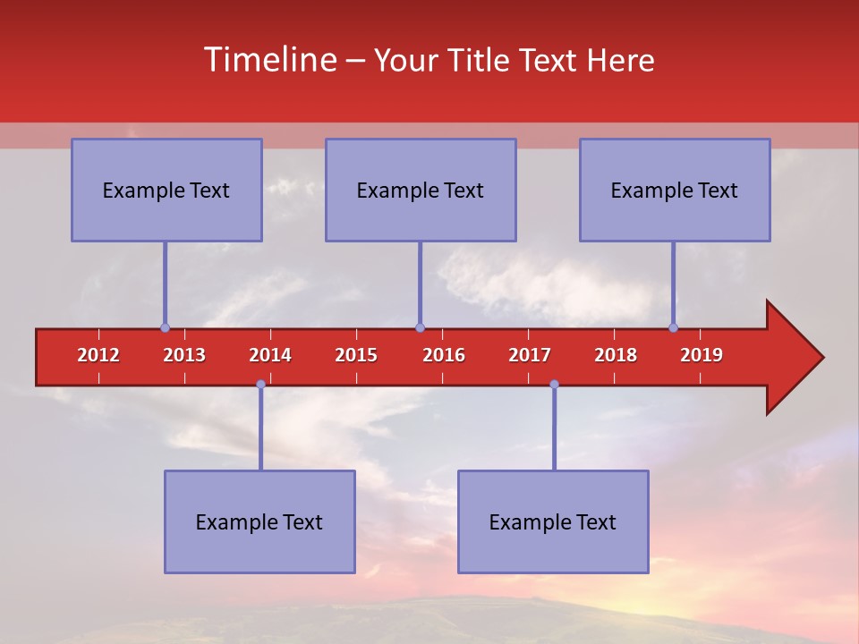 Desolate Sunlight Park PowerPoint Template