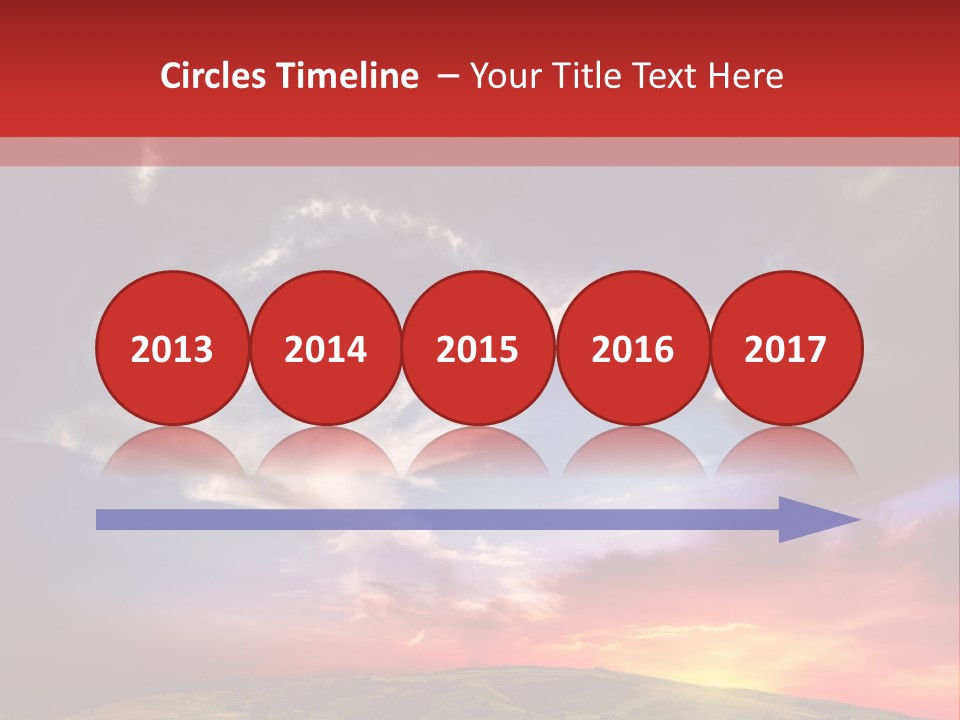 Desolate Sunlight Park PowerPoint Template