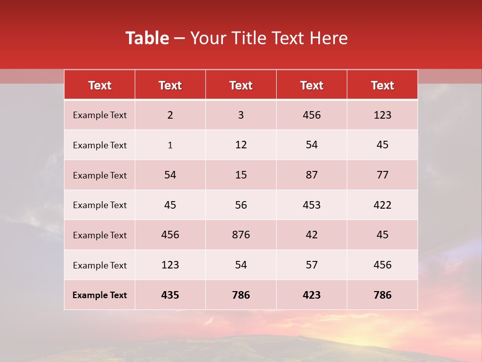 Desolate Sunlight Park PowerPoint Template