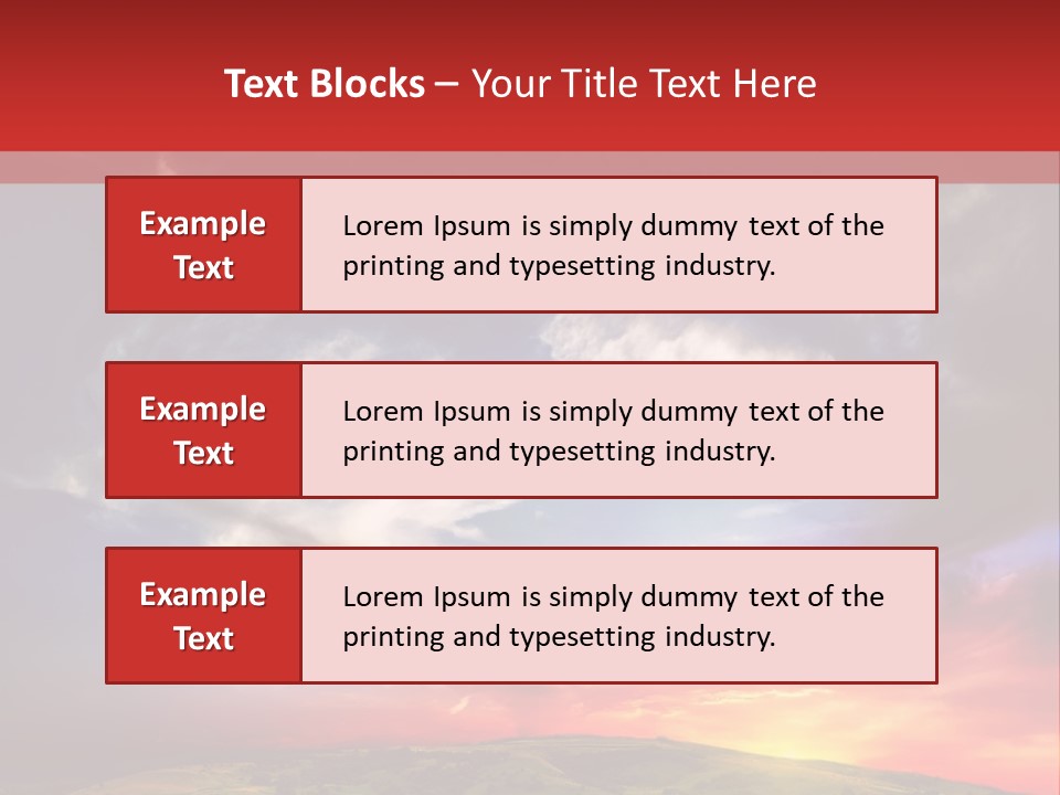 Desolate Sunlight Park PowerPoint Template