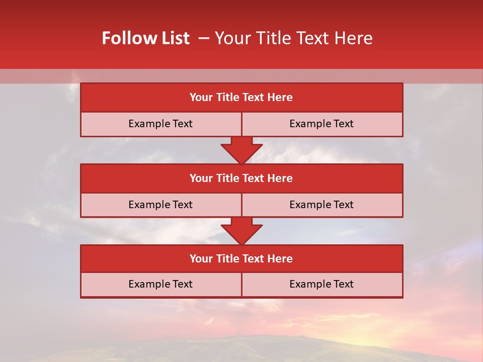 Desolate Sunlight Park PowerPoint Template