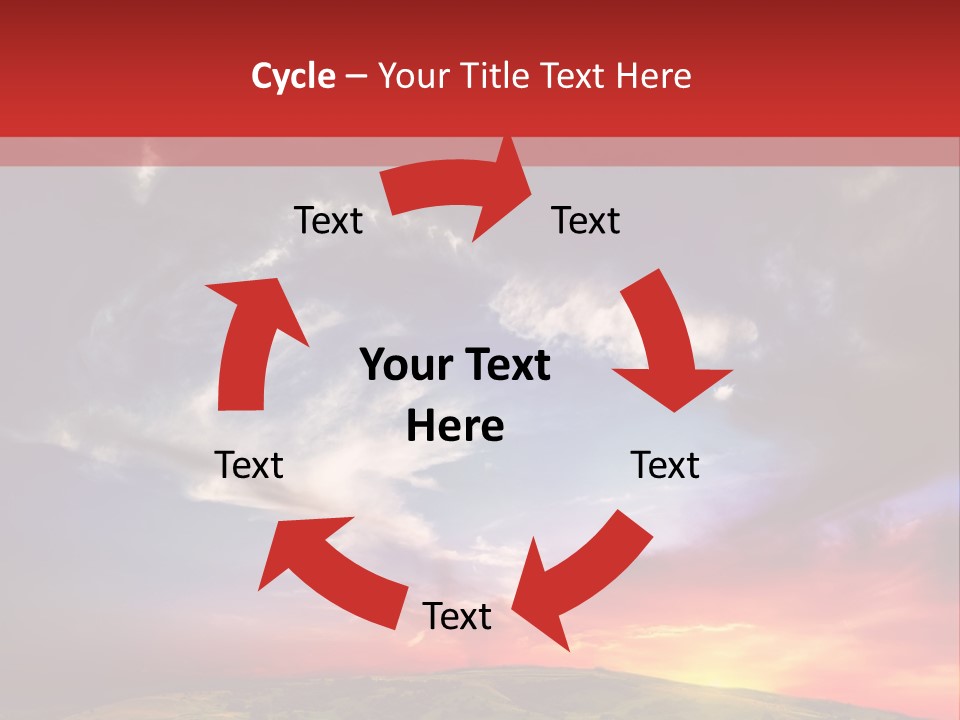 Desolate Sunlight Park PowerPoint Template