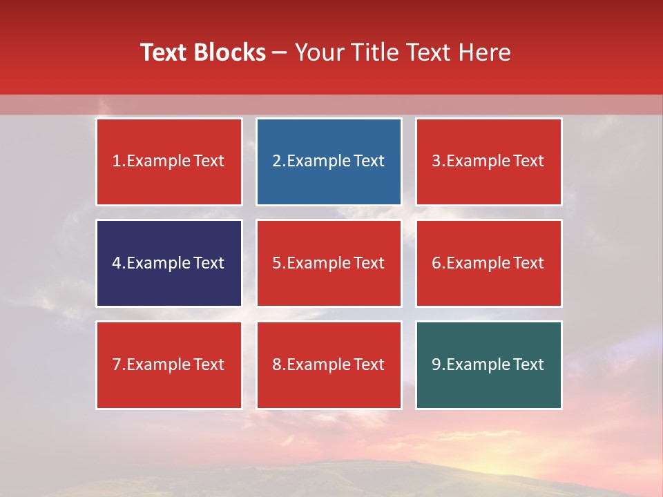 Desolate Sunlight Park PowerPoint Template