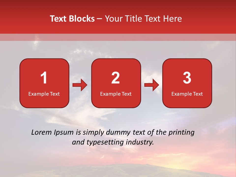 Desolate Sunlight Park PowerPoint Template