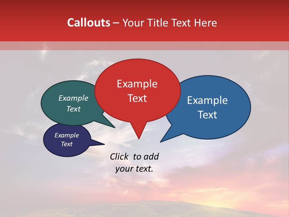 Desolate Sunlight Park PowerPoint Template