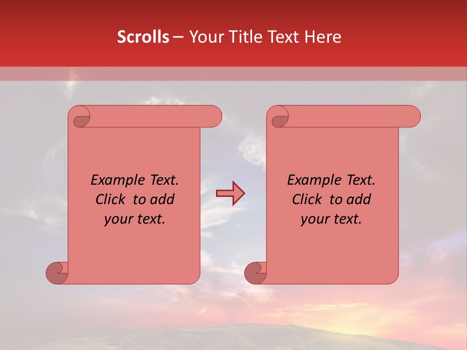 Desolate Sunlight Park PowerPoint Template