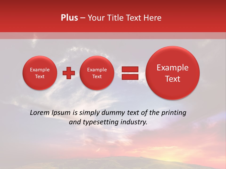Desolate Sunlight Park PowerPoint Template