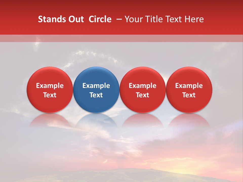 Desolate Sunlight Park PowerPoint Template